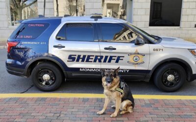 K-9 Sgt. Lanzer visits Monmouth County Police Department